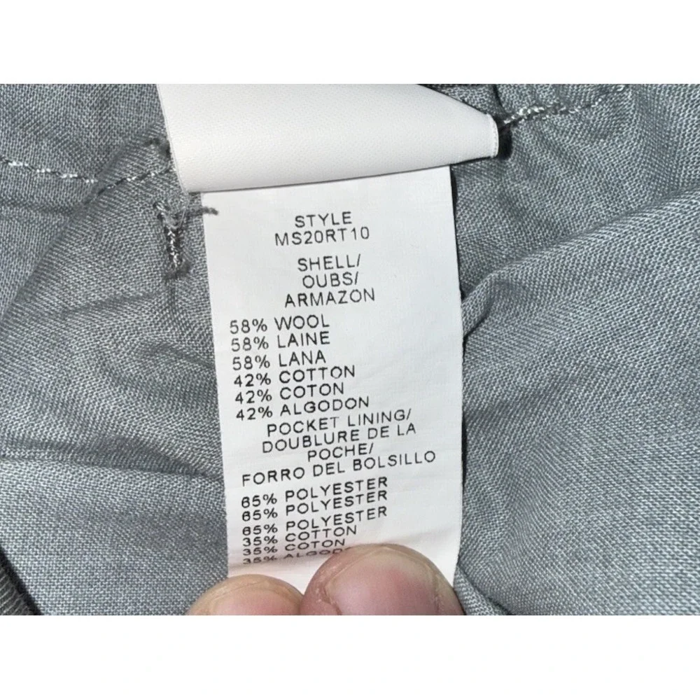 Peter Millar Collection Mens Wool Blend Pants‎ Gray Size 35 Versatile Golf Party